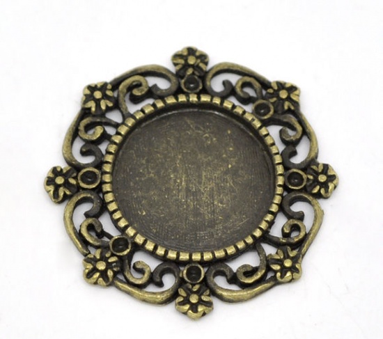 Anhänger Fassung für Cabochon