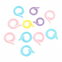 Acryl-Strickmaschenhalter, gemischte Farbe, 22 mm x 17 mm – 26 mm x 20 mm, 5 Boxen (20 Stück/Box)