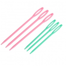 2.5mm 3mm ABS Plastik Stricknadel Rosa & Grün 9.3mm 7cm lang 5 Sets