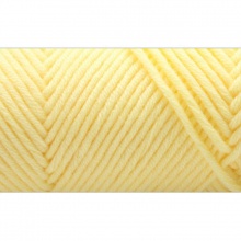 Baumwolle Super Weich Strickgarn Strickwolle Hellgelb 3mm, 1 Stück