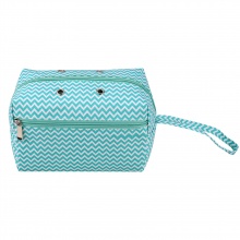 Polyester-Baumwolle-Mischung Aufbewahrungstasche Grün 21cm x 12.5cm, 1 Stück