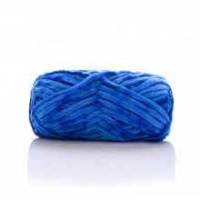 Terylen Super Weich Strickgarn Strickwolle Saphirblau 6mm, 1 Rolle (ca. 80 M/Rolle)