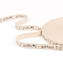 Baumwolle Bandwirkerei Grauweiß Schiffssteuer Schiff 1.5cm, 1 Rolle (Ca. 5 Yards/Rolle)
