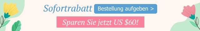 Sofortrabatt Bis zu US $60 Rabatt 