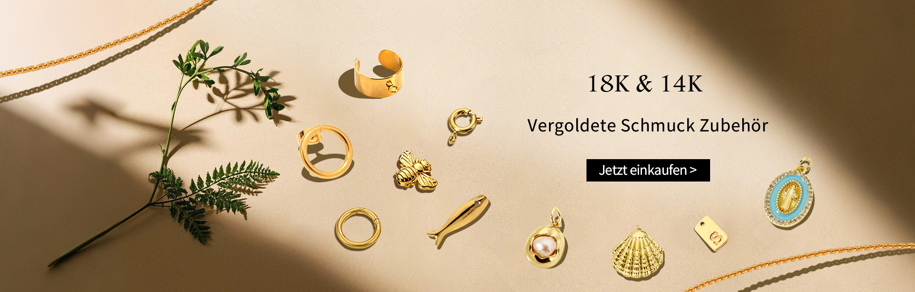18K & 14K Gold Plated Jewelry Accessories