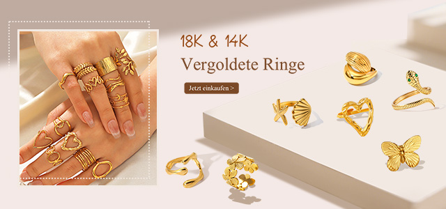 18K & 14K Gold Plated Rings