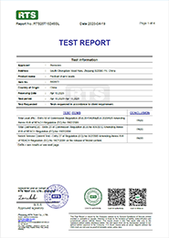 Nickel Test Report