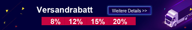 Versandrabatt Bis zu 20% Rabatt