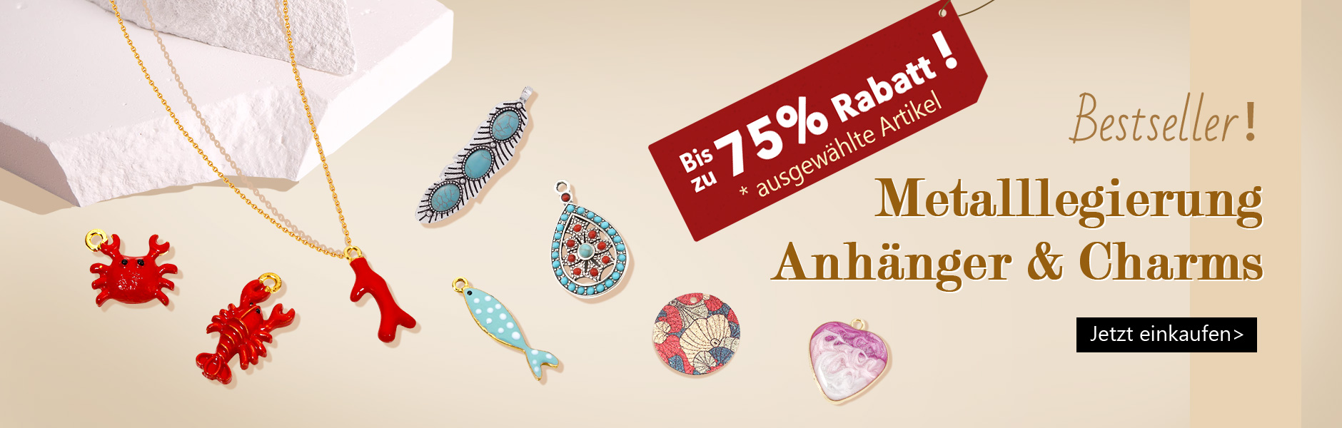 Metal Alloy Pendants & Charms