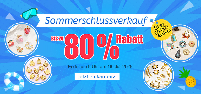 Sommerschlussverkauf Bis zu 80 % Rabatt 