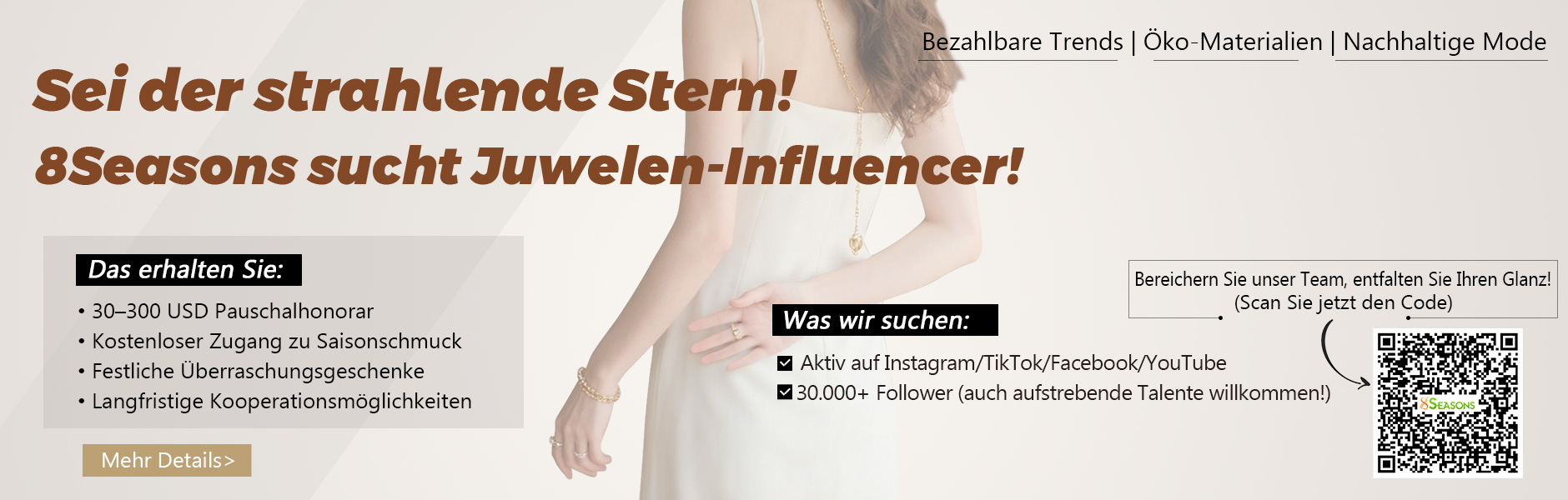 8Seasons Jewelry Influencers Program 