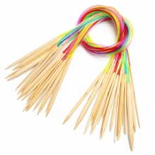 Bamboo & Plastic Circular Circular Knitting Needles At Random Color 80cm(31 4/8