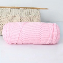 Acrylic Super Soft Knitting Yarn Light Pink 1 Roll