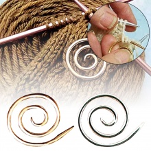 Alloy Knitting Needles Spiral Multicolor 4cm x 4cm