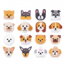 Polyester Embroidery Appliques Patches DIY Scrapbooking Multicolor Animal Dog