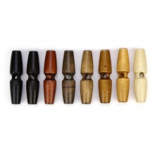 Wood Horn Buttons Scrapbooking Single Hole Multicolor