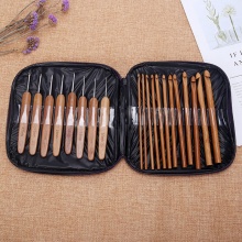 2mm - 10mm Bamboo Crochet Hooks Needles Natural 1 Set ( 20 PCs/Set)