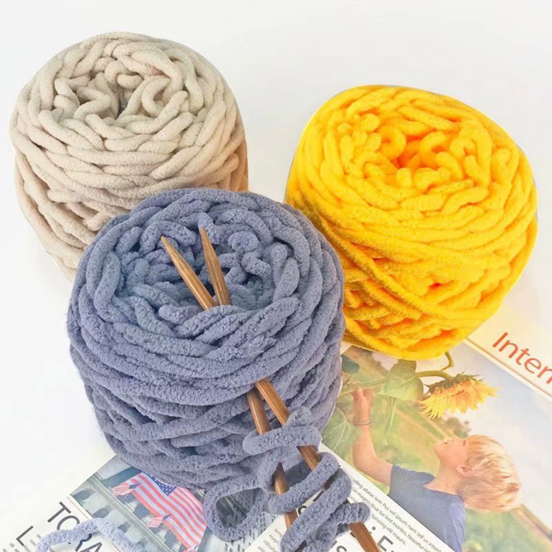 Polyester Super Soft Knitting Yarn Multicolor