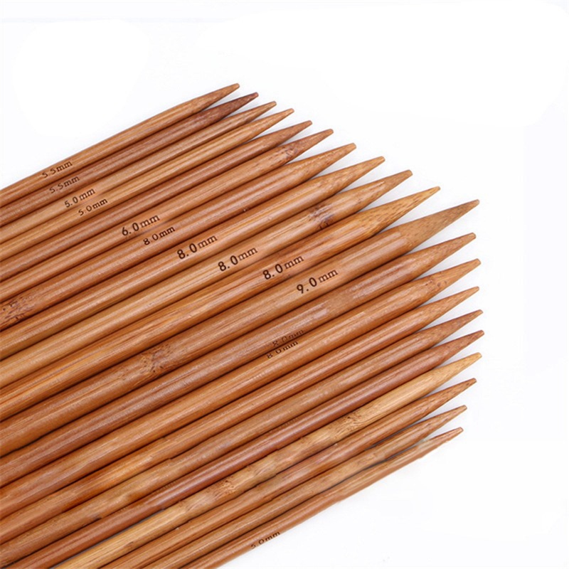 Bamboo Double Pointed Knitting Needles Brown 25cm(9 7/8