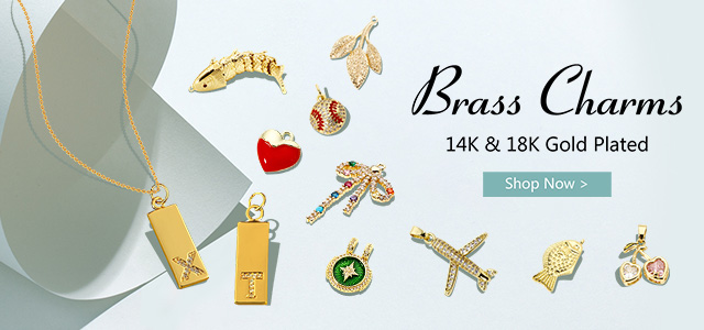 Gold Plated Brass Charms