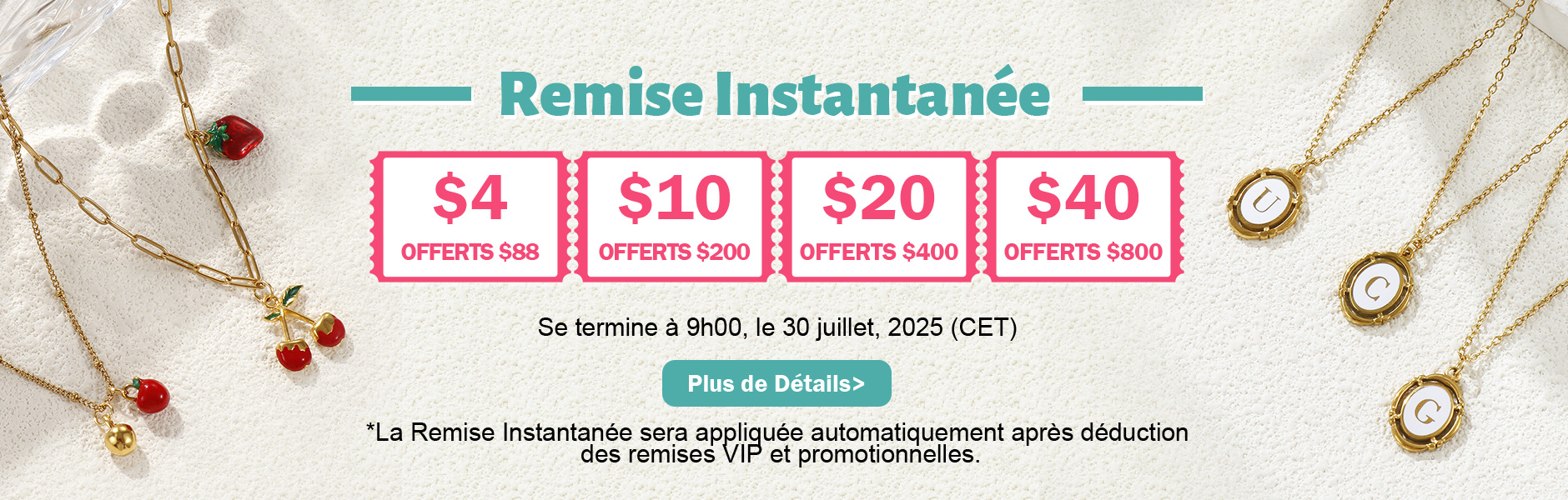 Remise Instantanée