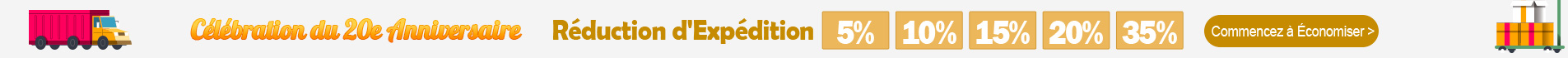 Réduction d'Expédition