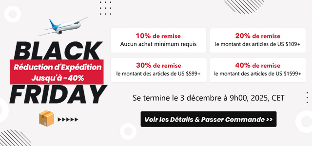 Black Friday Réduction d'Expédition