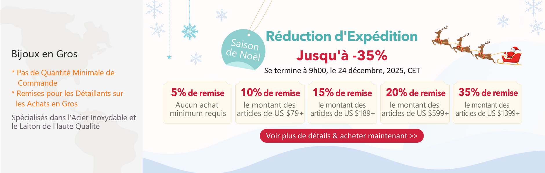 Réduction d'Expédition