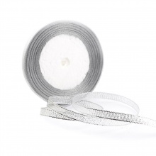 Terylene Cinta y Arco Plata 2mm, 1 Rollo (Aprox 22 M/Rollo)