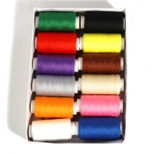 Hilo de coser Terylene Al Azar 57mm x 28mm, 1 Caja ( 12 Unidades/Juego)