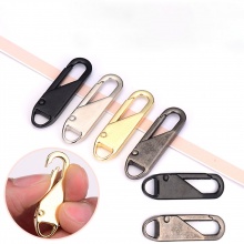 Zamak Tiradores de cremallera Gunmetal Óvalo 37mm x 11mm, 2 Unidades