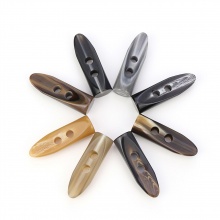 Resina Botón Botón de la bocina Scrapbooking Dos Agujeros Multicolor 5cm, 10 Unidades