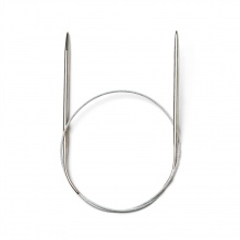 5mm Acero Inoxidable Circular Circular Knitting Agujas 60cm longitud, 1 Par