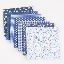 Mixed - 7 Pcs 25x25cm DIY Patchwork Fabric Cotton Printed Cloth Set DIY Mask Sewing Material