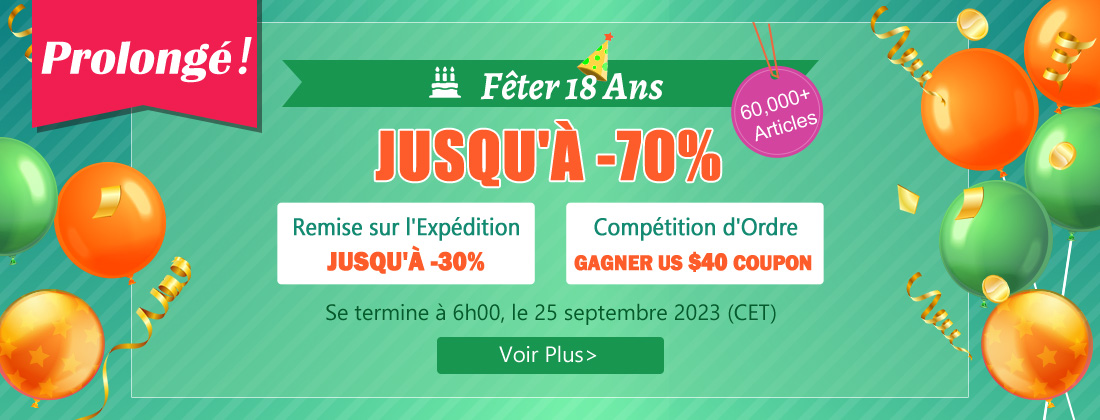 Soldes du 18e Anniversaire