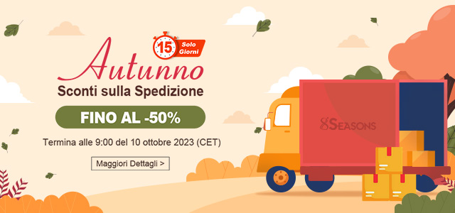 Sconti sulle Spedizioni Autunnali  