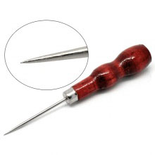 Legno + Ferro Strumenti per Cucitura Rosso Scuro Tono Argento 13.0cm, 5 Pz