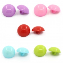 Acrilato Bottone di Jeans ScrapbookBottone Fungo Colore Misto Single hole Nulla Disegno 15mm Dia, 100 Pz