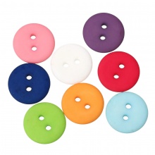 Resina Bottone da Cucire ScrapbookBottone Tondo A Random Due Fori 18mm Dia, 50 Pz
