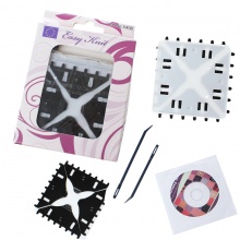 Polypropylene Yarn Craft Make Flower Pattern DIY Loom Knit Tools Sweater Knitting Machine Black 16cm x 11cm, 1 Set