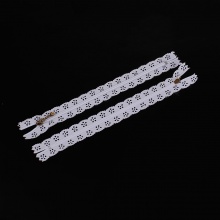 Nylon Cerniera Lampo Bianco 20cm x 2.5cm, 5 Pz