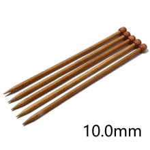 (US15 10.0mm) Bambù SP Ferri da Maglia Marrone 35cm Lunghezza, 5 Pz