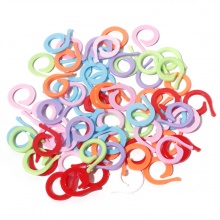Plastica Marcatori di Punto a maglia Spirale A Random 20mm x 17mm, 100 Pz