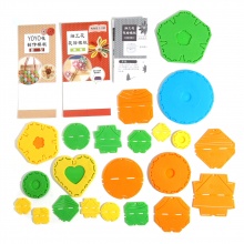Plastica Fiore di stoffa DIY gioielli Geometrica A Random 1 Pz