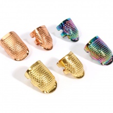 Rame Ditale da Dito Multicolore Regolabile 26mmx 18mm, 5 Pz