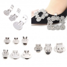 Fibbie per Scarpe per Accessori per la Decorazione di Ciondoli per Scarpe fai-da-te Tono Argento 10 Pz