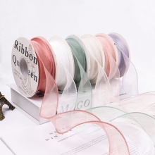 Organza Nastri & Fiocchi Multicolore 4cm, 1 Rotolo (Circa 9.1 M/Rotolo)