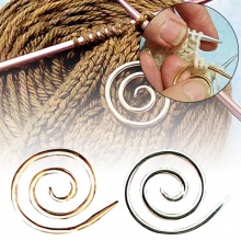 Lega Ferri da Maglia Spirale Multicolore 4cm x 4cm, 1 Pz