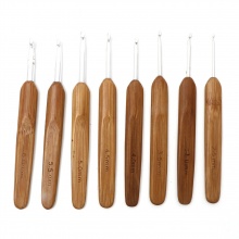 Bambù Uncinetto Argento Placcato 13.5cmLunghezza, 1 Pz