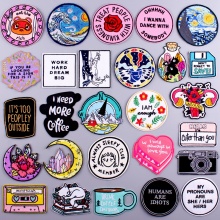 Poliestere Rattoppo (Con la colla posteriore) DIY Scrapbooking Craft Multicolore Ricamo 2 Pz